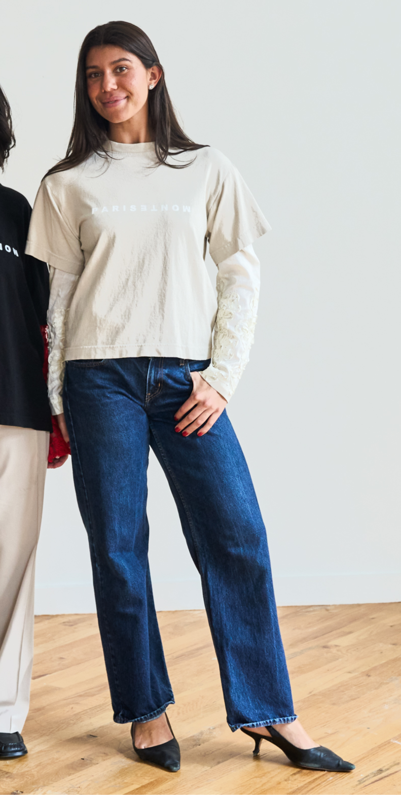 Reworked Tee in Oat image 1